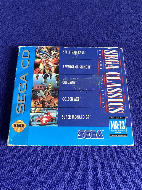 Sega Classics Arcade Collection - Sega CD - Authentic w/ Manual - Tested!