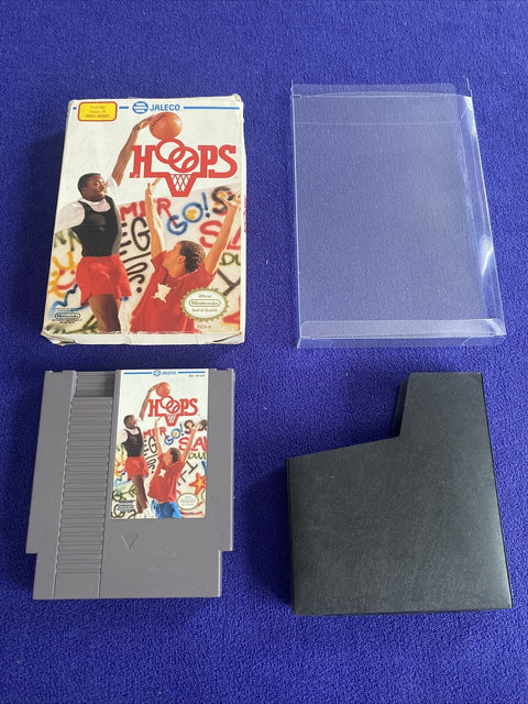 Hoops (Nintendo NES, 1989) Authentic In Box - No Manual - Tested!