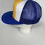 Vintage Oshawa Rodeo Transit Blue + Yellow Snapback Mesh Trucker Cap Hat 1988