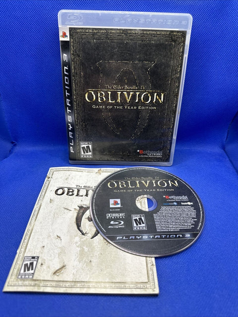 Oblivion Game of the Year Black Label (PS3 PlayStation 3) Complete Tested