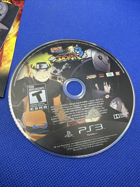 Naruto Shippuden: Ultimate Ninja Storm 3 (PlayStation 3, PS3) Complete Tested