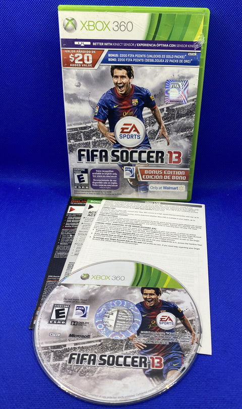 Fifa Soccer 13 - Bonus Edition (Microsoft Xbox 360, 2012) CIB Complete, Tested!