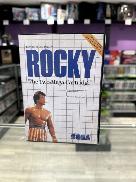 Rocky (Sega Master System, 1987) SMS CIB Complete Tested!