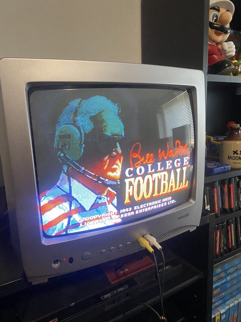 Bill Walsh College Football (Sega CD, 1993) Complete Tested - Case Damage