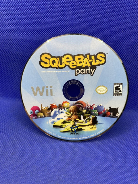 Squeeballs Party (Nintendo Wii, 2009) CIB Complete - Tested!