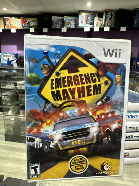 NEW! Emergency Mayhem (Nintendo Wii, 2008) Factory Sealed!