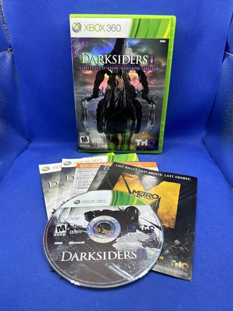 Darksiders II 2 Limited Edition (Microsoft Xbox 360, 2012) CIB Complete - Tested