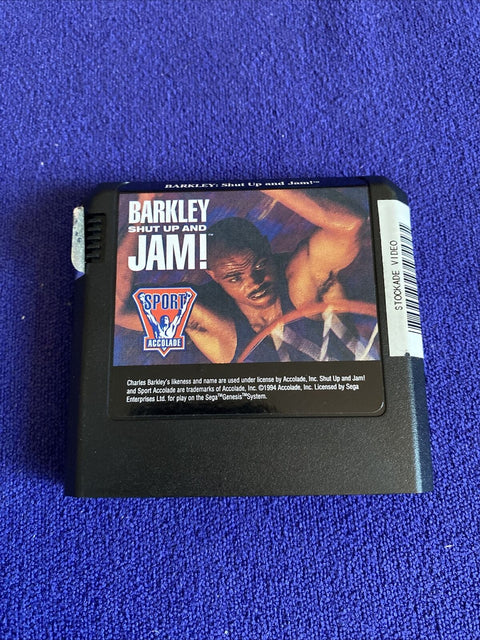 Barkley: Shut Up and Jam (Sega Genesis, 1993) Authentic CIB Complete - Tested!