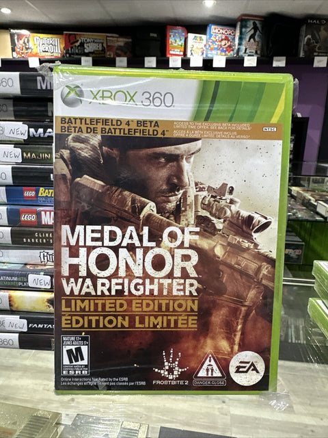 NEW! Medal of Honor: Warfighter -- Limited Edition (Microsoft Xbox 360) Sealed!