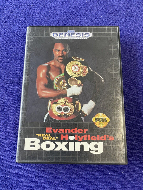 Evander Holyfield's "Real Deal" Boxing (Sega Genesis) Authentic Complete Tested!