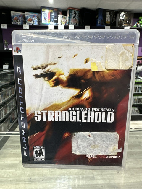 Stranglehold (Sony PlayStation 3, 2007) PS3 *Water Damaged Cover* Tested!