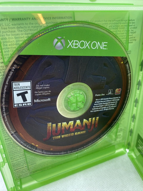 Jumanji The Video Game (Microsoft Xbox One, 2019) CIB Complete, Tested, Working!