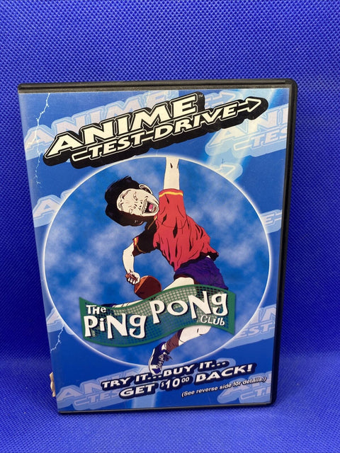 Anime Test Drive: The Ping Pong Club (DVD, 2003) Region 1 Anime