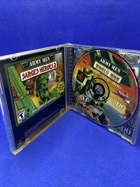 Army Men: World War Land, Sea, Air (Sony PlayStation 1) PS1 CIB Complete Tested