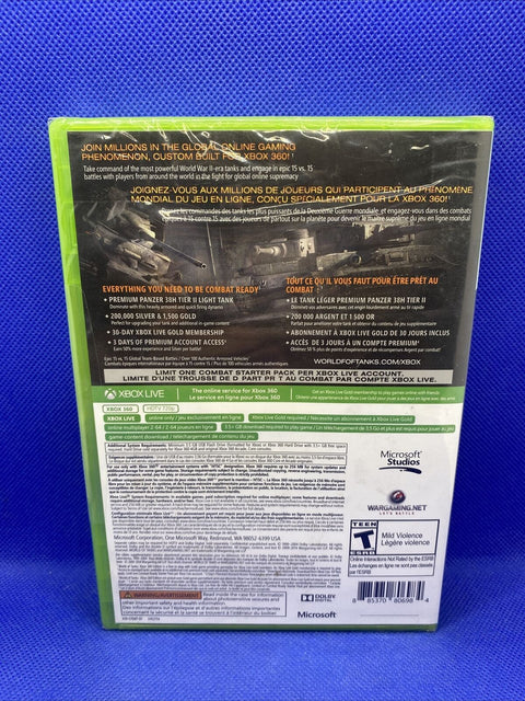 NEW! World of Tanks Xbox 360 Edition (Xbox 360, 2014) Factory Sealed!