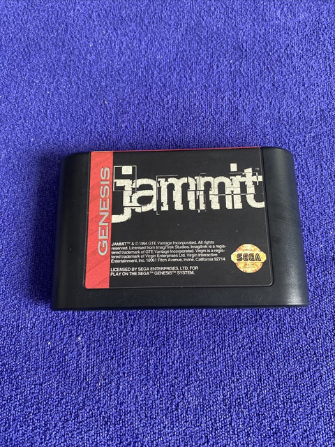 Jammit (Sega Genesis, 1994) Authentic Cartridge + Manual - Tested!