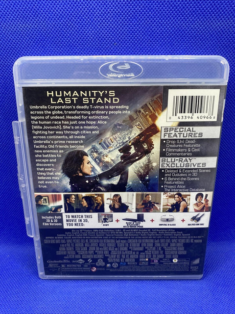 Resident Evil Retribution 3D (Blu-Ray 3D - 2-Disc) Tested!