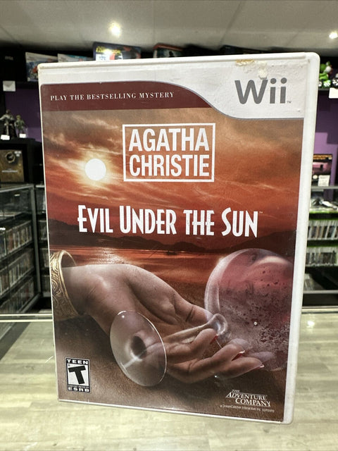 Agatha Christie: Evil Under the Sun (Nintendo Wii, 2008) Tested!