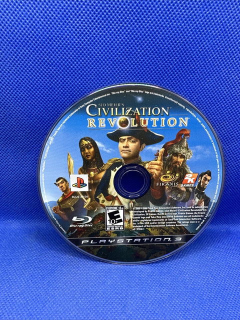 Side Meiers Civilization Revolution (Sony PlayStation 3) PS3 Complete Tested!