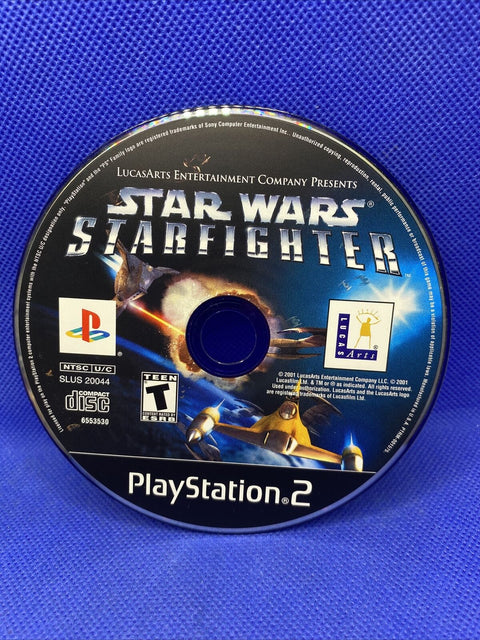 Star Wars: Starfighter (Sony PlayStation 2, 2002) PS2 Tested!