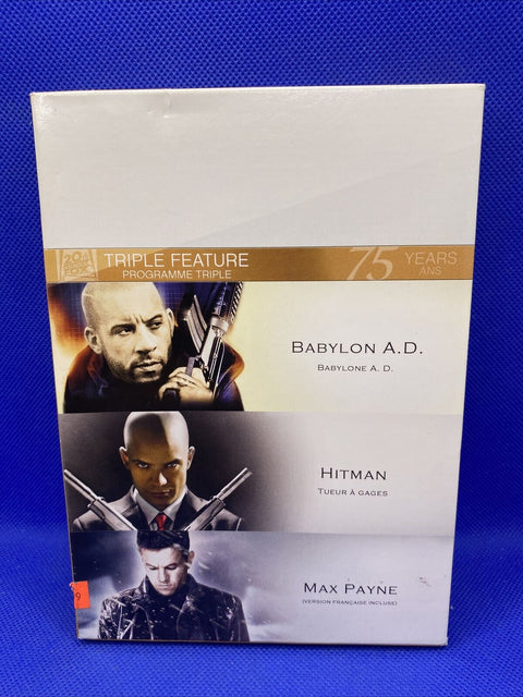 Babylon A.D./Hitman/Max Payne (DVD, 2010, 3-Disc Set, Fox 75th Anniversary)