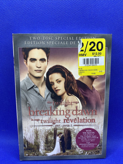 NEW! The Twilight Saga: Breaking Dawn Part 1 (DVD, 2-Disc Set Special Edition)