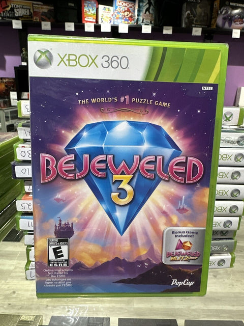 NEW! Bejeweled 3 (Microsoft Xbox 360, 2011) Factory Sealed