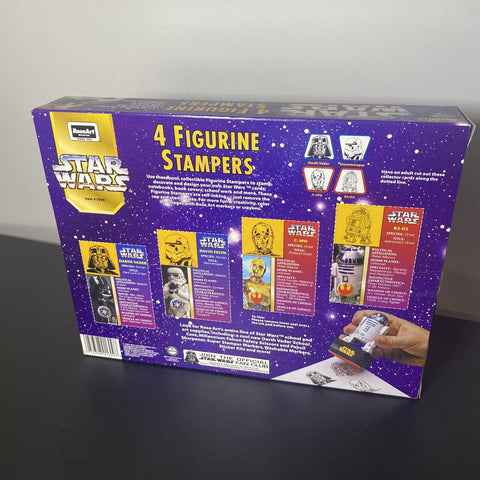 NEW! Star Wars 4 Figurine Stamper Stamp Set Official - Rose Art 1997