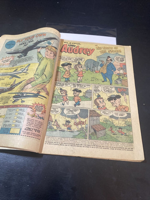 Audrey And Melvin No. #62 1974 - Harvey Comics - w/ Board + Bag!