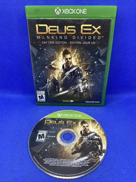 Deus Ex: Mankind Divided - Day One Edition (Microsoft Xbox One, 2016) Tested!