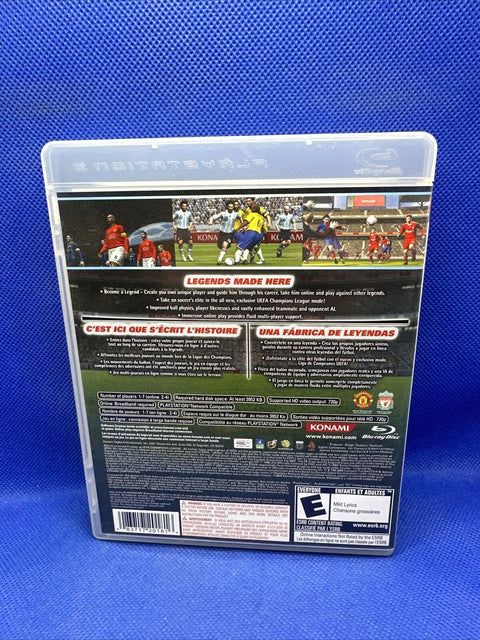 Pro Evolution Soccer 2009 (Sony PlayStation 3, 2008) PS3 CIB Complete - Tested!