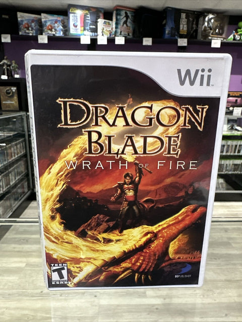 Dragon Blade: Wrath of Fire (Nintendo Wii, 2007) CIB Complete Tested!