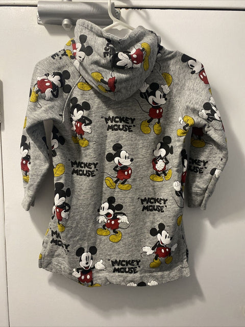 Authentic Disney Zara Girls Size 9 Mickey Mouse Hoodie Sweater - Official GUC