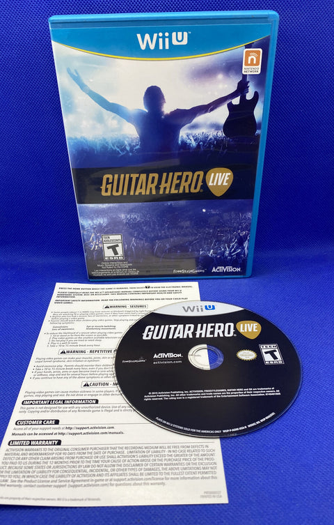 Guitar Hero Live (Nintendo Wii U, 2014) CIB Complete, Tested!