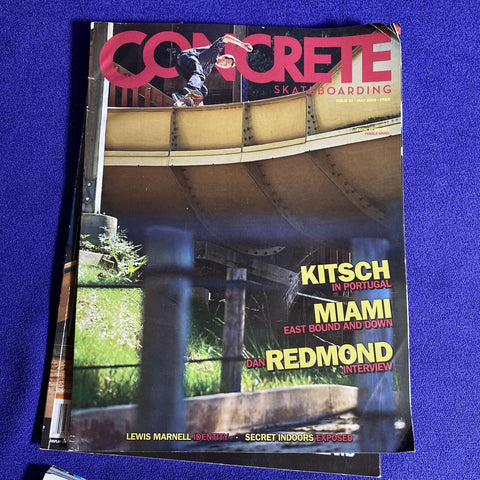 Lot of 3 Vintage Skateboarding Magazines - Skatebord Mag Concrete SBC + Posters