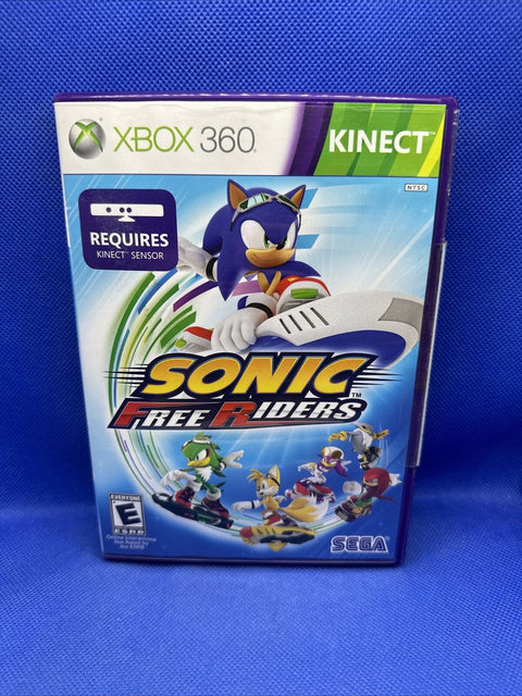 Sonic Free Riders (Microsoft Xbox 360, 2010) CIB Complete - Tested!