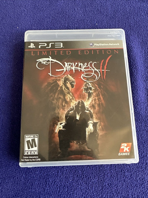 The Darkness II 2 Limited Edition (Sony PlayStation 3, PS3) Complete w/ Poster