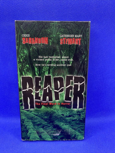 Reaper Horror VHS Movie Screening Promotional Copy - Chris Sarandon - Tested!