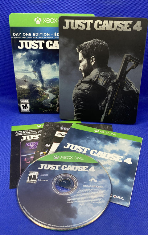 Just Cause 4 Day One Edition Steelbook (Microsoft Xbox One) XB1 Complete Tested!