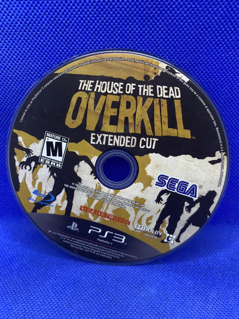 The House of the Dead: Overkill Extended Cut (Sony PlayStation 3, PS3) Disc Only