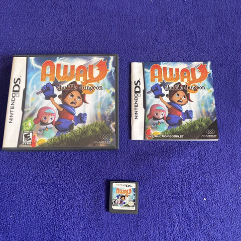 Away: Shuffle Dungeon (Nintendo DS, 2008) NDS CIB Complete - Tested!