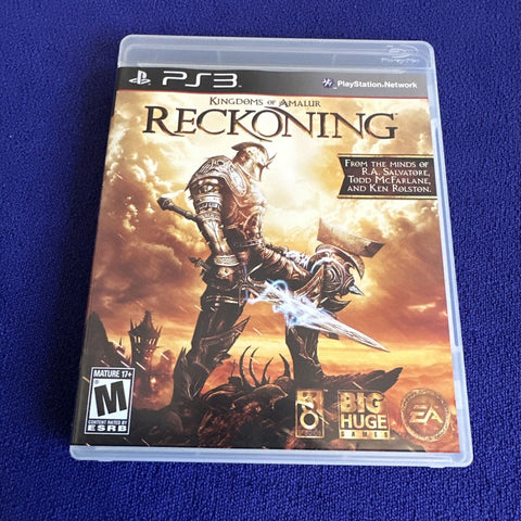 Kingdoms of Amalur: Reckoning (Sony PlayStation 3, 2012) PS3 CIB Complete Tested