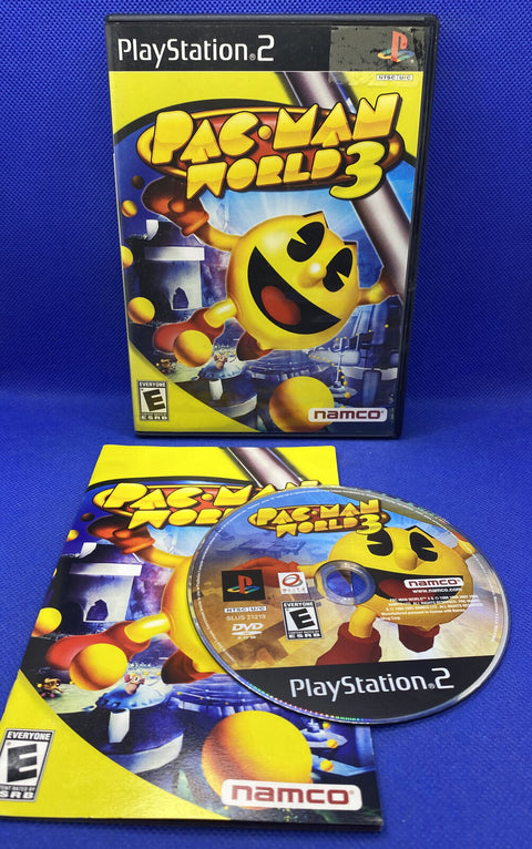 Pac-Man World 3 (Sony PlayStation 2, 2005) PS2 CIB Complete - Tested!