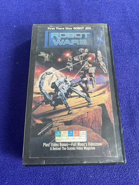 Robot Wars (VHS, 1993) Sci Fi Tape 1st First Release