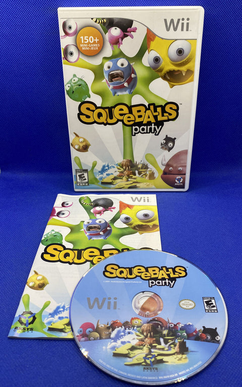 Squeeballs Party (Nintendo Wii, 2009) CIB Complete - Tested!