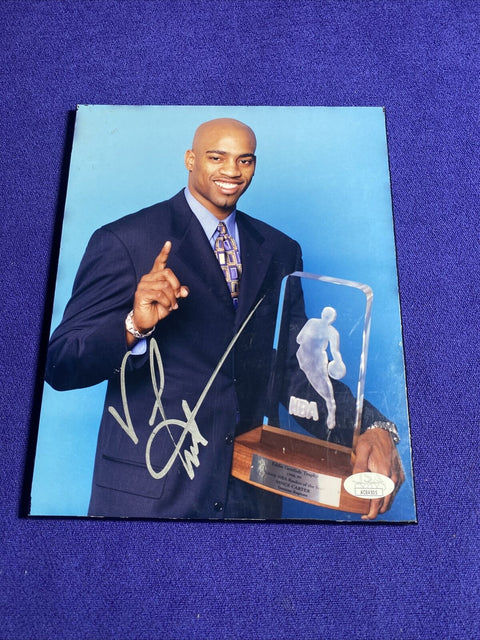 Vince Carter Autographed Photo 8x10 Placard w/ COA Toronto Raptors Signed ROTY