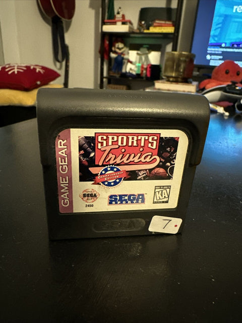 Sports Trivia: Championship Edition (Sega Game Gear, 1995) GG Tested!