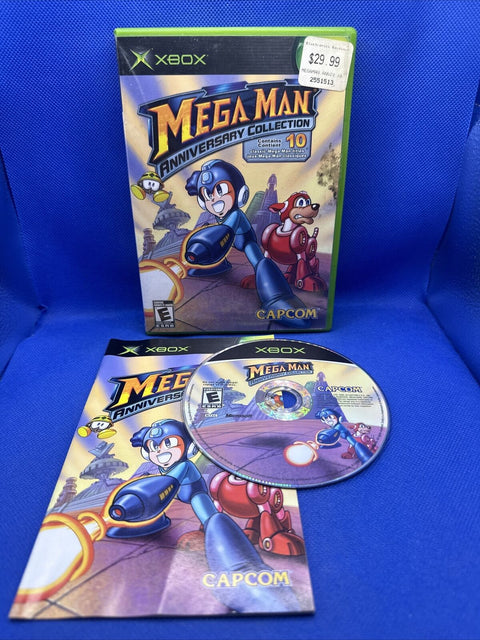 Mega Man Anniversary Collection (Microsoft Original OG Xbox) Complete Tested!