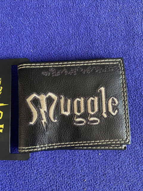 NEW! Harry Potter Black Muggle Bi Fold Wallet - NWT Official