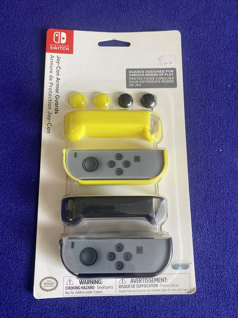 Nintendo Switch Joy-Con Controller Shell Armor Protective Guards - Yellow Black